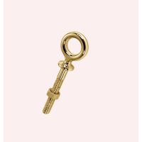 Brass Shoulder Eye Bolts Forged High Load, Lag Thread Eye Bolts for Structural Rigging Lifting and Cable Attachment in Industrial Applications
